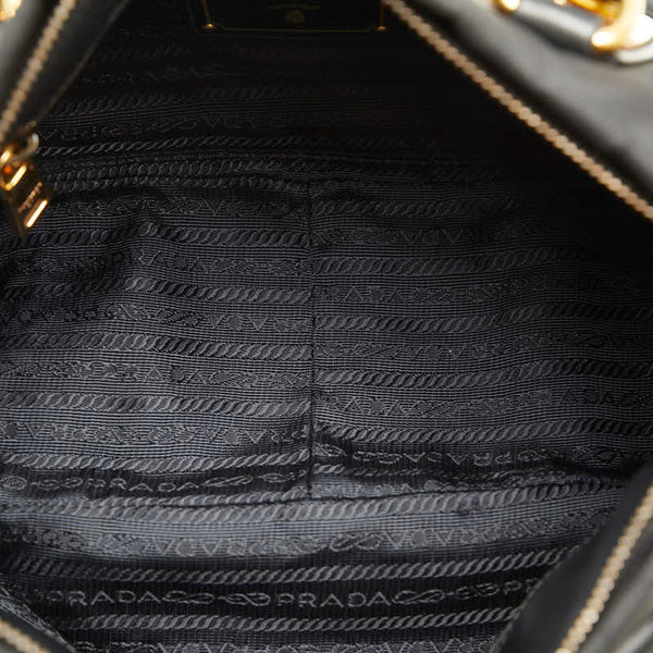 プラダ ハンドバッグ ショルダーバッグ 2WAY ブラック レザー レディース PRADA 【中古】