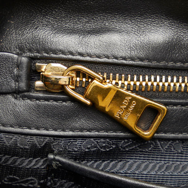 プラダ ハンドバッグ ショルダーバッグ 2WAY ブラック レザー レディース PRADA 【中古】