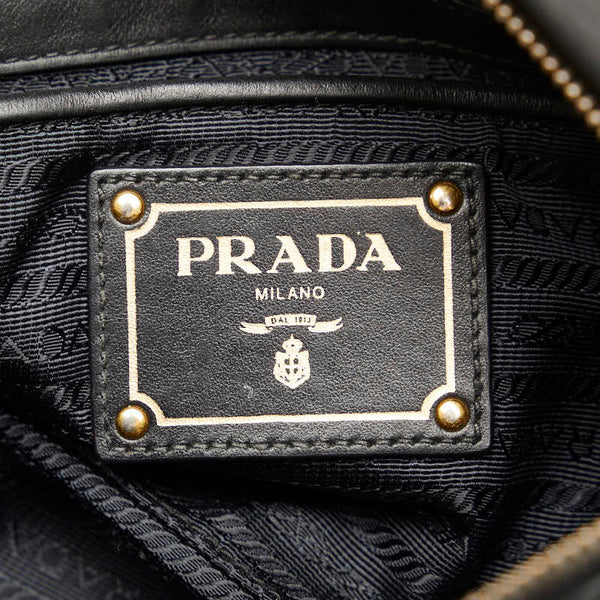 プラダ ハンドバッグ ショルダーバッグ 2WAY ブラック レザー レディース PRADA 【中古】