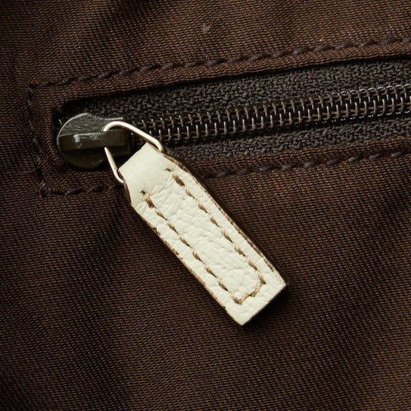 グッチ GGキャンバス プリンシー リボン ショルダーバッグ 163805 ベージュ ホワイト キャンバス レザー レディース GUCCI 【中古】