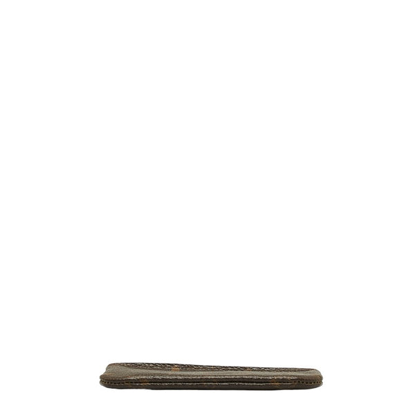ルイ ヴィトン モノグラム ポシェット クレ コインケース キーケース 小銭入れ　 M62650 ブラウン PVC レザー レディース LOUIS VUITTON 【中古】