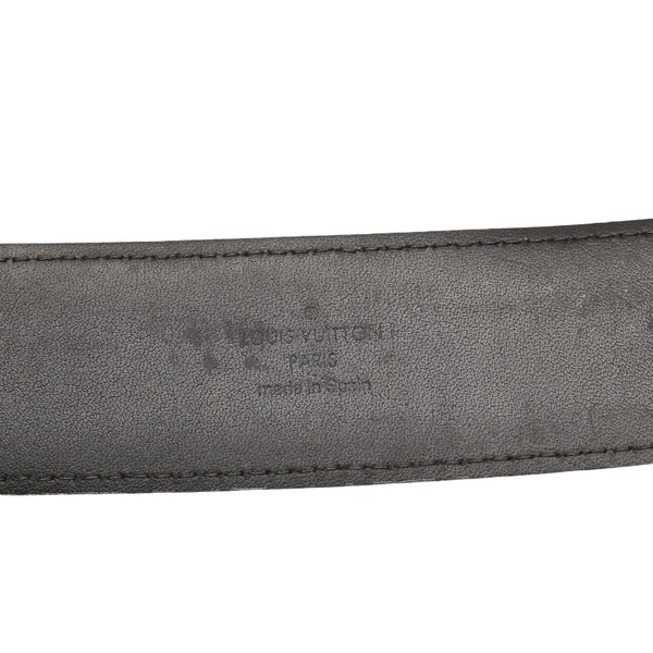 ルイ ヴィトン マイクロダミエ サンチュール イニシアル ベルト M9549V ブラウン スウェード レザー メンズ LOUIS VUITTON 【中古】