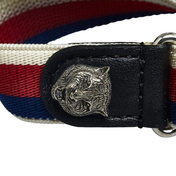 グッチ バタフライ ラインストーン ブレスレット シルバー メタル レディース GUCCI 【中古】