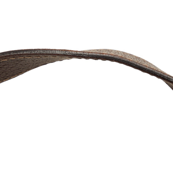 グッチ GGキャンバス アビー ハンドバッグ トートバッグ 130736 ベージュ ブラウン PVC レザー レディース GUCCI 【中古】