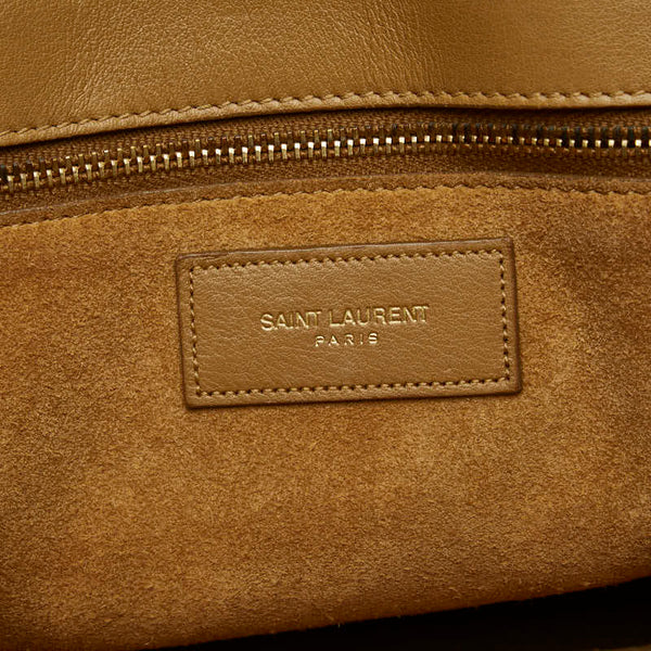 サンローラン サックドジュール スモール ハンドバッグ ショルダーバッグ 2WAY 355153 ブラウン レザー レディース SAINT LAURENT 【中古】