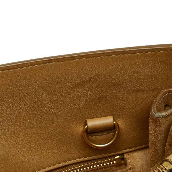 サンローラン サックドジュール スモール ハンドバッグ ショルダーバッグ 2WAY 355153 ブラウン レザー レディース SAINT LAURENT 【中古】