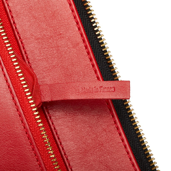 クリスチャンルブタン スタッズ レオパード クラッチバッグ ブラウン ゴールド ハラコ レザー レディース Christian Louboutin 【中古】
