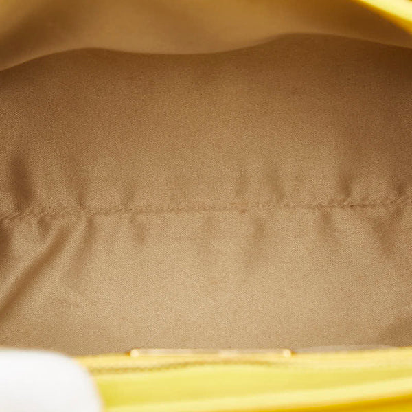 サルヴァトーレフェラガモ ヴァラ リボン ハンドバッグ ショルダーバッグ 2WAY EZ 21 F570 イエロー レザー レディース Salvatore Ferragamo 【中古】