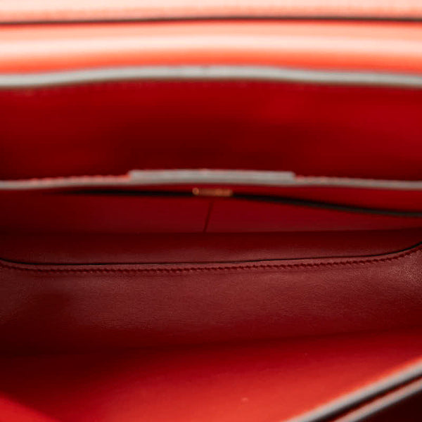 サルヴァトーレフェラガモ ガンチーニ ハンドバッグ ショルダーバッグ 2WAY 21H320 レッド レザー レディース Salvatore Ferragamo 【中古】