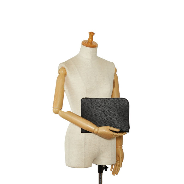 ルイ ヴィトン エピ ポシェット ジュール PM NM2 クラッチバッグ M62646 ノワール ブラック レザー メンズ LOUIS VUITTON 【中古】