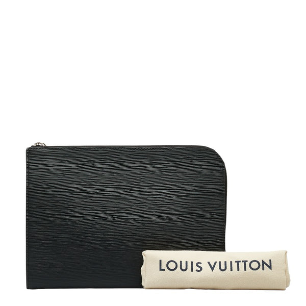 ルイ ヴィトン エピ ポシェット ジュール PM NM2 クラッチバッグ M62646 ノワール ブラック レザー メンズ LOUIS VUITTON 【中古】