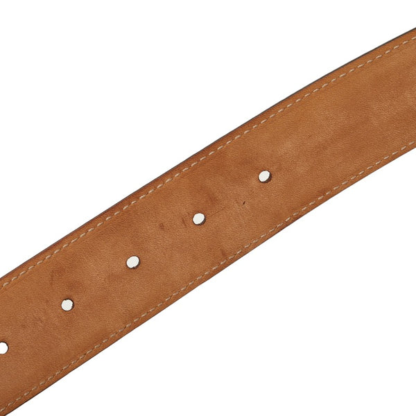 グッチ インターロッキングG ベルト 370543 ブラウン レザー レディース GUCCI 【中古】