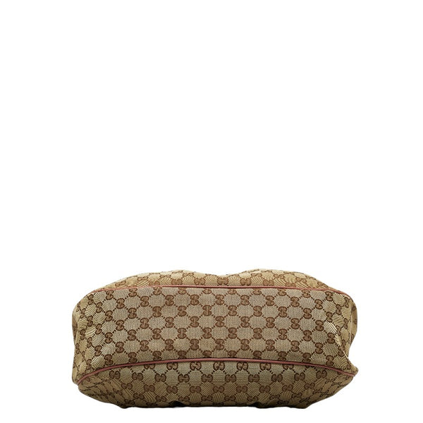 グッチ GGキャンバス ショルダーバッグ ワンショルダーバッグ 232955 ベージュ ピンク キャンバス レザー レディース GUCCI 【中古】