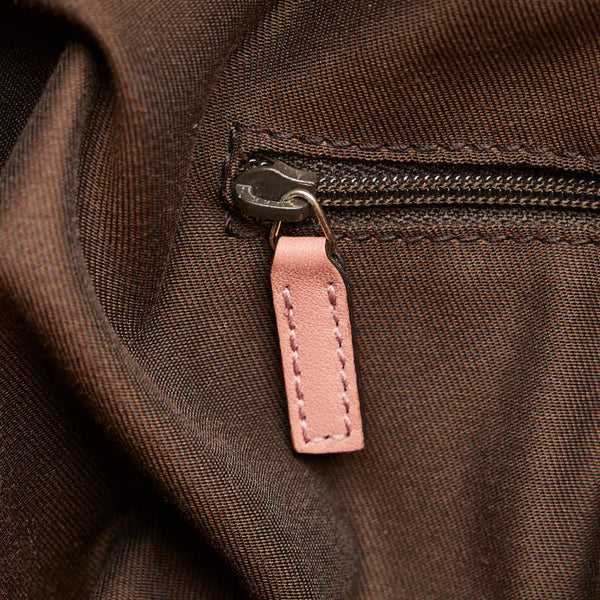 グッチ GGキャンバス ショルダーバッグ ワンショルダーバッグ 232955 ベージュ ピンク キャンバス レザー レディース GUCCI 【中古】