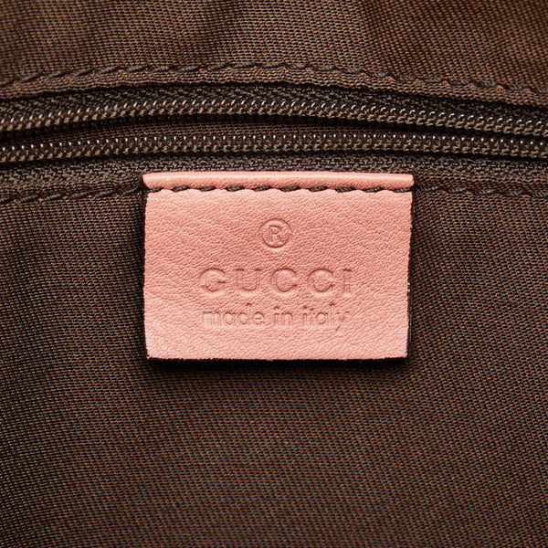 グッチ GGキャンバス ショルダーバッグ ワンショルダーバッグ 232955 ベージュ ピンク キャンバス レザー レディース GUCCI 【中古】