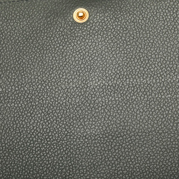 サンローラン 長財布 グリーン レザー レディース SAINT LAURENT 【中古】