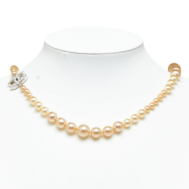 シャネル ココマーク ネックレス パール フェイクパール レディース CHANEL 【中古】