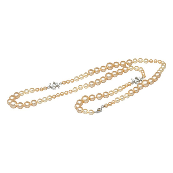 シャネル ココマーク ネックレス パール フェイクパール レディース CHANEL 【中古】