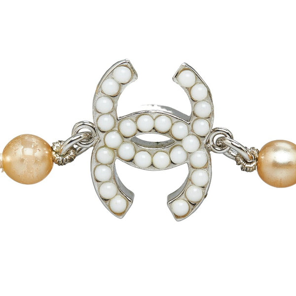 シャネル ココマーク ネックレス パール フェイクパール レディース CHANEL 【中古】