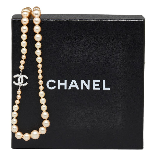 シャネル ココマーク ネックレス パール フェイクパール レディース CHANEL 【中古】