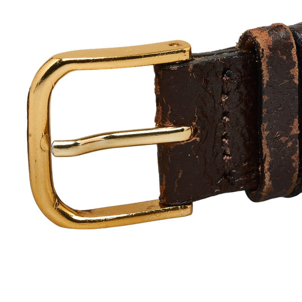 エルメス Hウォッチ 腕時計 クオーツ ホワイト文字盤 ステンレススチール レザー レディース HERMES 【中古】