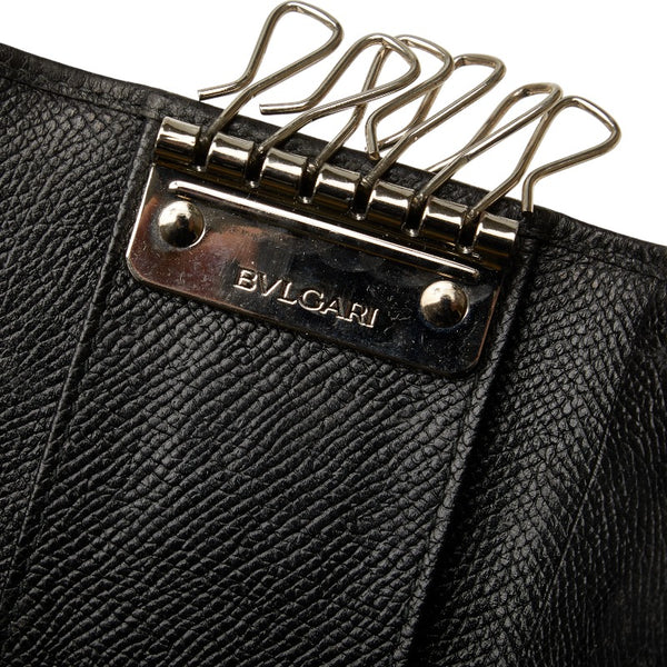 ブルガリ ブルガリブルガリ キーケース ブラック レザー メンズ BVLGARI 【中古】