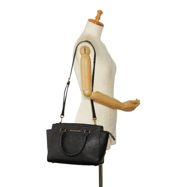マイケルコース ハンドバッグ ショルダーバッグ 2WAY ブラック レザー レディース Michael Kors 【中古】