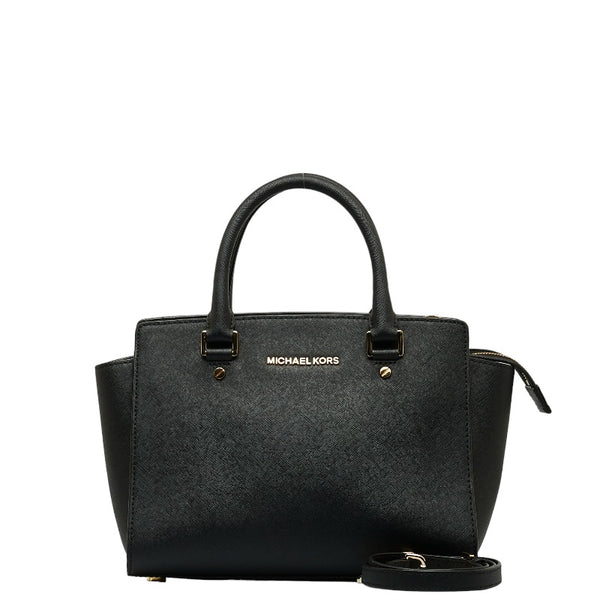 マイケルコース ハンドバッグ ショルダーバッグ 2WAY ブラック レザー レディース Michael Kors 【中古】