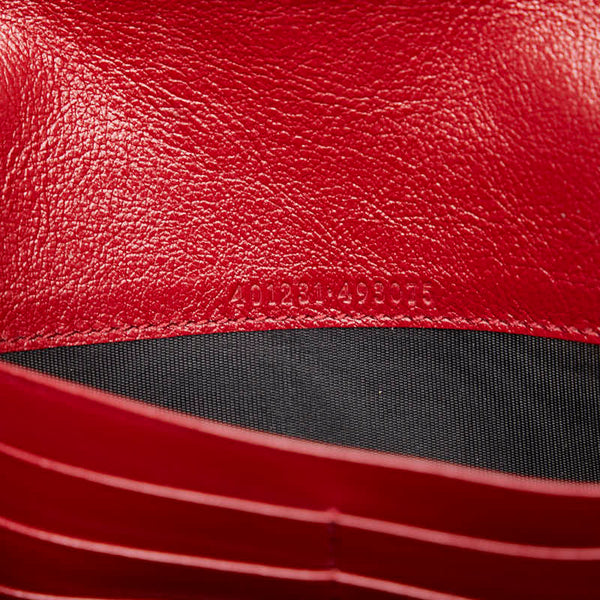 グッチ ディオニュソス 斜め掛け チェーン ショルダーバッグ ウォレット 401231 ブラック ホワイト レッド ツイード レザー レディース GUCCI 【中古】