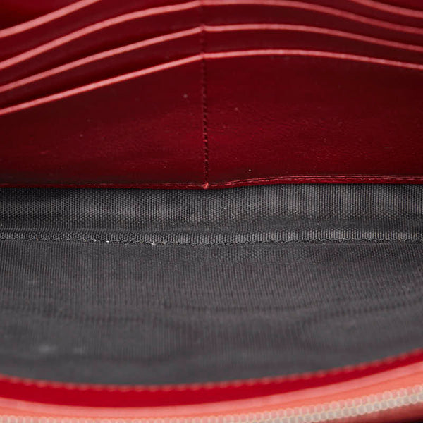 グッチ ディオニュソス 斜め掛け チェーン ショルダーバッグ ウォレット 401231 ブラック ホワイト レッド ツイード レザー レディース GUCCI 【中古】