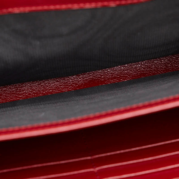 グッチ ディオニュソス 斜め掛け チェーン ショルダーバッグ ウォレット 401231 ブラック ホワイト レッド ツイード レザー レディース GUCCI 【中古】