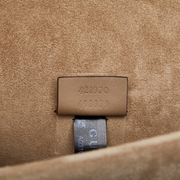 グッチ GGスプリーム ディオニュソス 斜め掛け チェーン ショルダーバッグ 421970 ベージュ PVC スウェード レディース GUCCI 【中古】