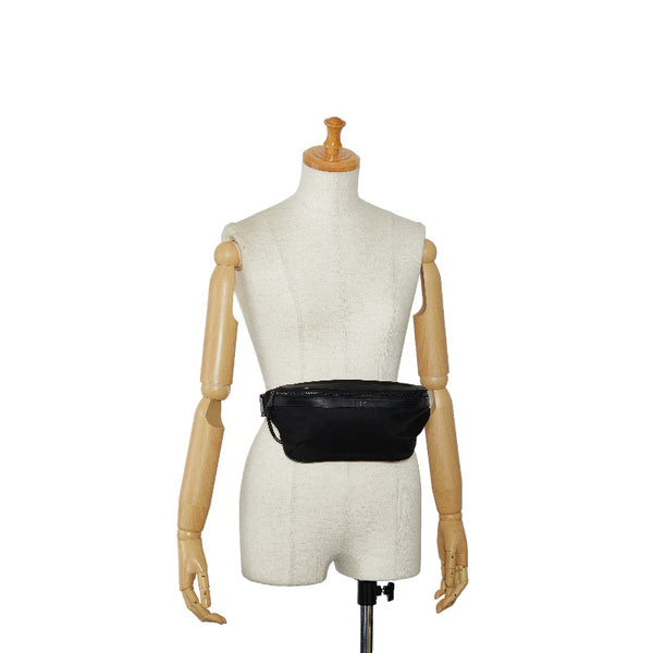 サンローラン ボディバッグ ウエストバッグ 557831 ブラック キャンバス レザー メンズ SAINT LAURENT 【中古】