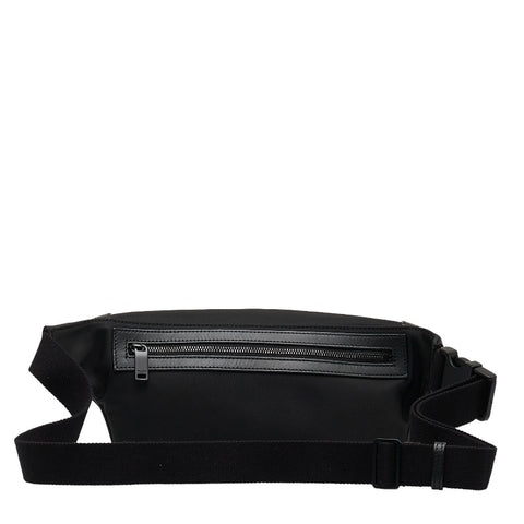 サンローラン ボディバッグ ウエストバッグ 557831 ブラック キャンバス レザー メンズ SAINT LAURENT 【中古】