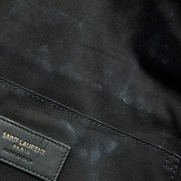 サンローラン ボディバッグ ウエストバッグ 557831 ブラック キャンバス レザー メンズ SAINT LAURENT 【中古】