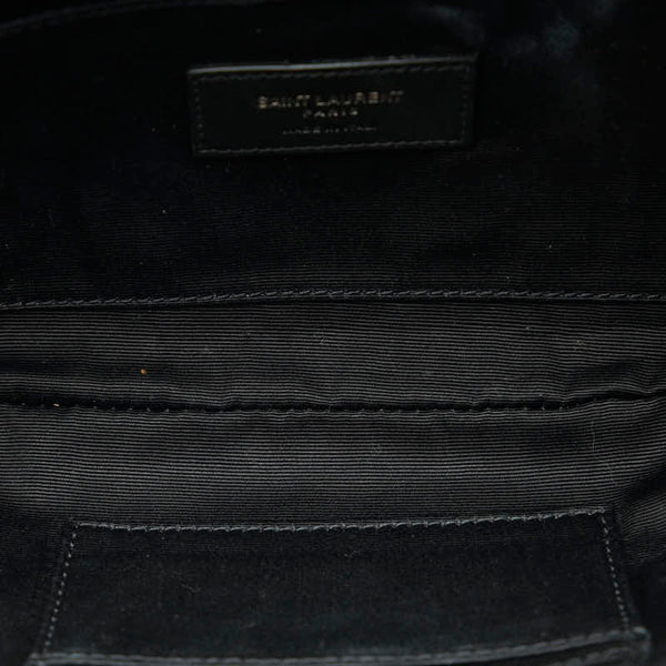 サンローラン ボディバッグ ウエストバッグ 557831 ブラック キャンバス レザー メンズ SAINT LAURENT 【中古】