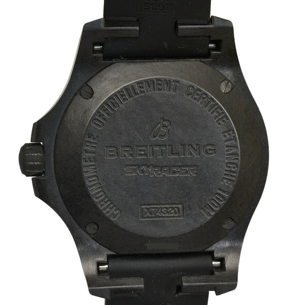 ブライトリング コルト スカイレーサー 腕時計 X74320E4 BF87 クオーツ ブラック文字盤 ラバー ブライトライト メンズ BREITLING 【中古】