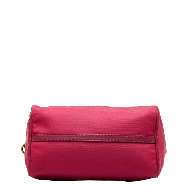プラダ ハンドバッグ ショルダーバッグ 2WAY ピンク ナイロン レザー レディース PRADA 【中古】