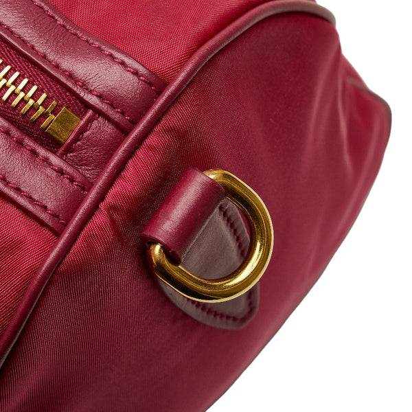 プラダ ハンドバッグ ショルダーバッグ 2WAY ピンク ナイロン レザー レディース PRADA 【中古】