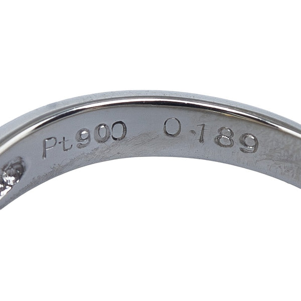 Pt900 プラチナ ダイヤ0.189ct ピンクダイヤ0.089ct リング 指輪 レディース 10号 【中古】