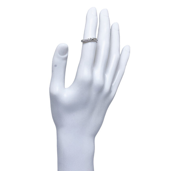Pt900 プラチナ ダイヤ0.189ct ピンクダイヤ0.089ct リング 指輪 レディース 10号 【中古】