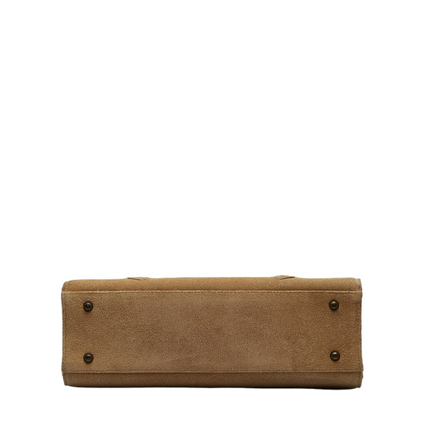 サンローラン ハンドバッグ トートバッグ ベージュ スウェード レディース SAINT LAURENT 【中古】