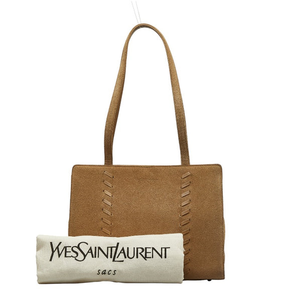 サンローラン ハンドバッグ トートバッグ ベージュ スウェード レディース SAINT LAURENT 【中古】