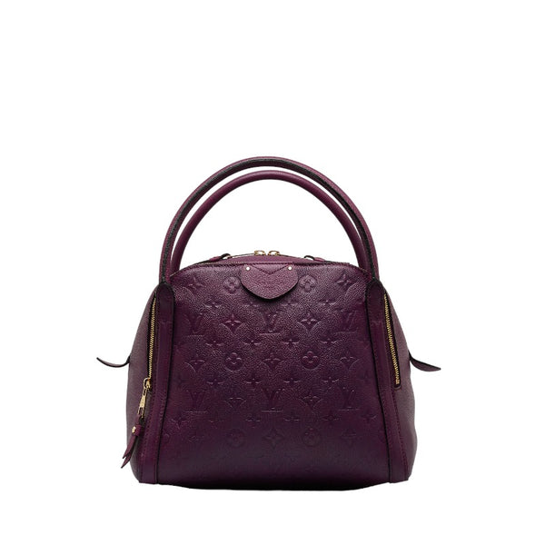 ルイ ヴィトン モノグラム アンプラント マレMM ハンドバッグ M41038 アメジスト パープル レザー レディース LOUIS VUITTON 【中古】
