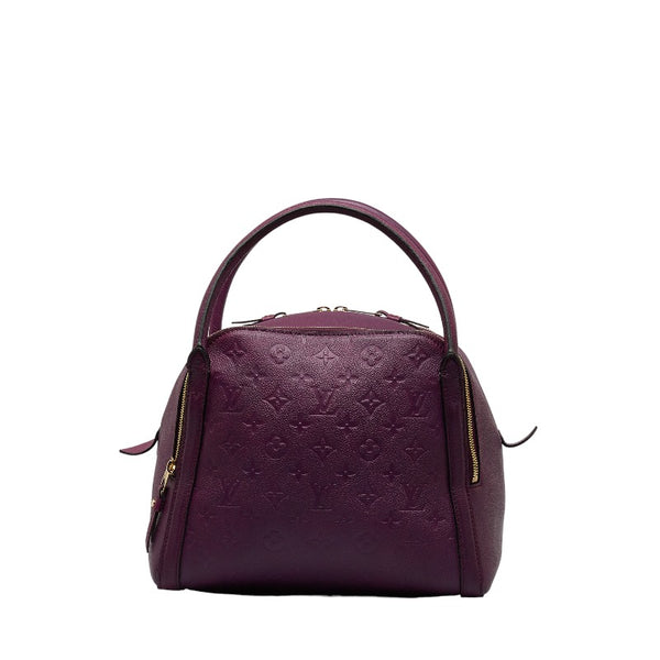 ルイ ヴィトン モノグラム アンプラント マレMM ハンドバッグ M41038 アメジスト パープル レザー レディース LOUIS VUITTON 【中古】