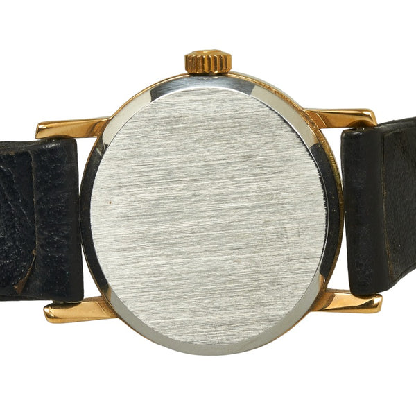 オメガ DE VILLE デビル 腕時計 クオーツ ゴールド文字盤 ステンレススチール レザー レディース OMEGA 【中古】