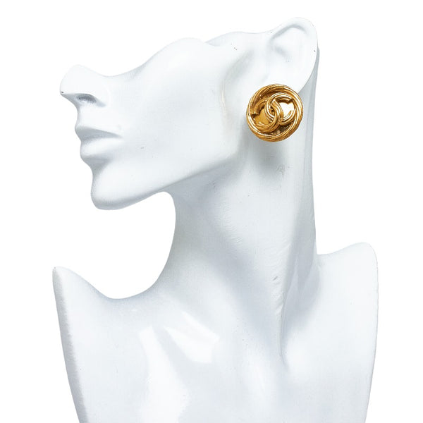 シャネル ココマーク イヤリング ゴールド メッキ レディース CHANEL 【中古】