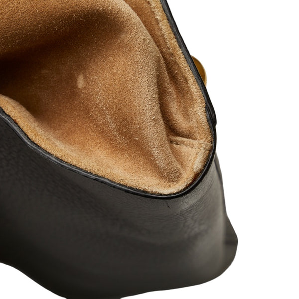 サンローラン ミューズトゥ ハンドバッグ ショルダーバッグ 2WAY 313456 ブラック ベージュ レザー スウェード レディース SAINT LAURENT 【中古】