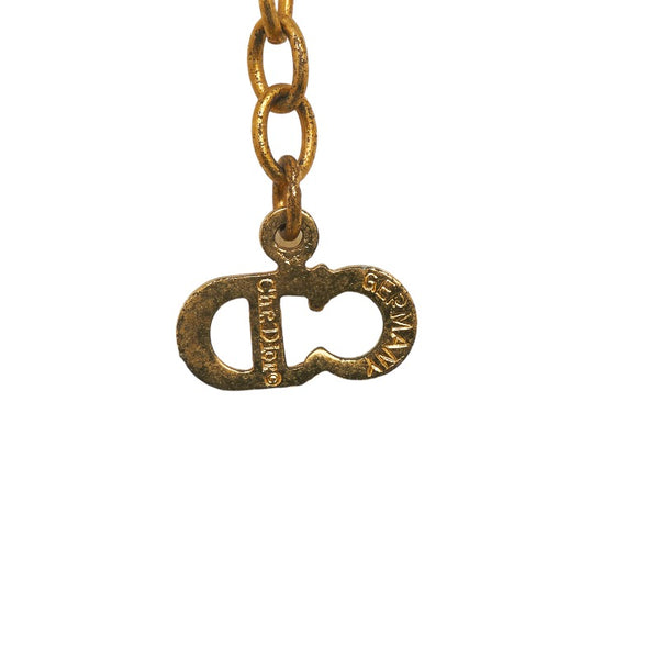 ディオール スター ラインストーン ネックレス ゴールド メッキ レディース Dior 【中古】
