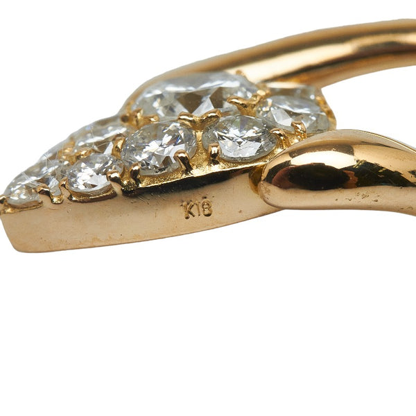 K18YG イエローゴールド ダイヤ1.03ct ペンダントトップ レディース 【中古】